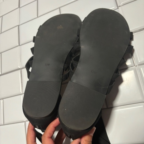 Torrid‎ Black Ankle Wrap Gladiator Sandal 12W - Picture 9 of 10